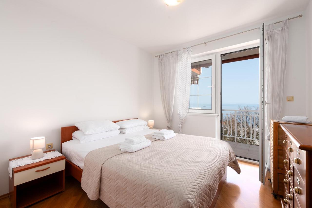 Cozy Apartment Bosnjak Near Opatija, With Sea View Terrace, Air Condition, Free Private Parking Ičići Zewnętrze zdjęcie
